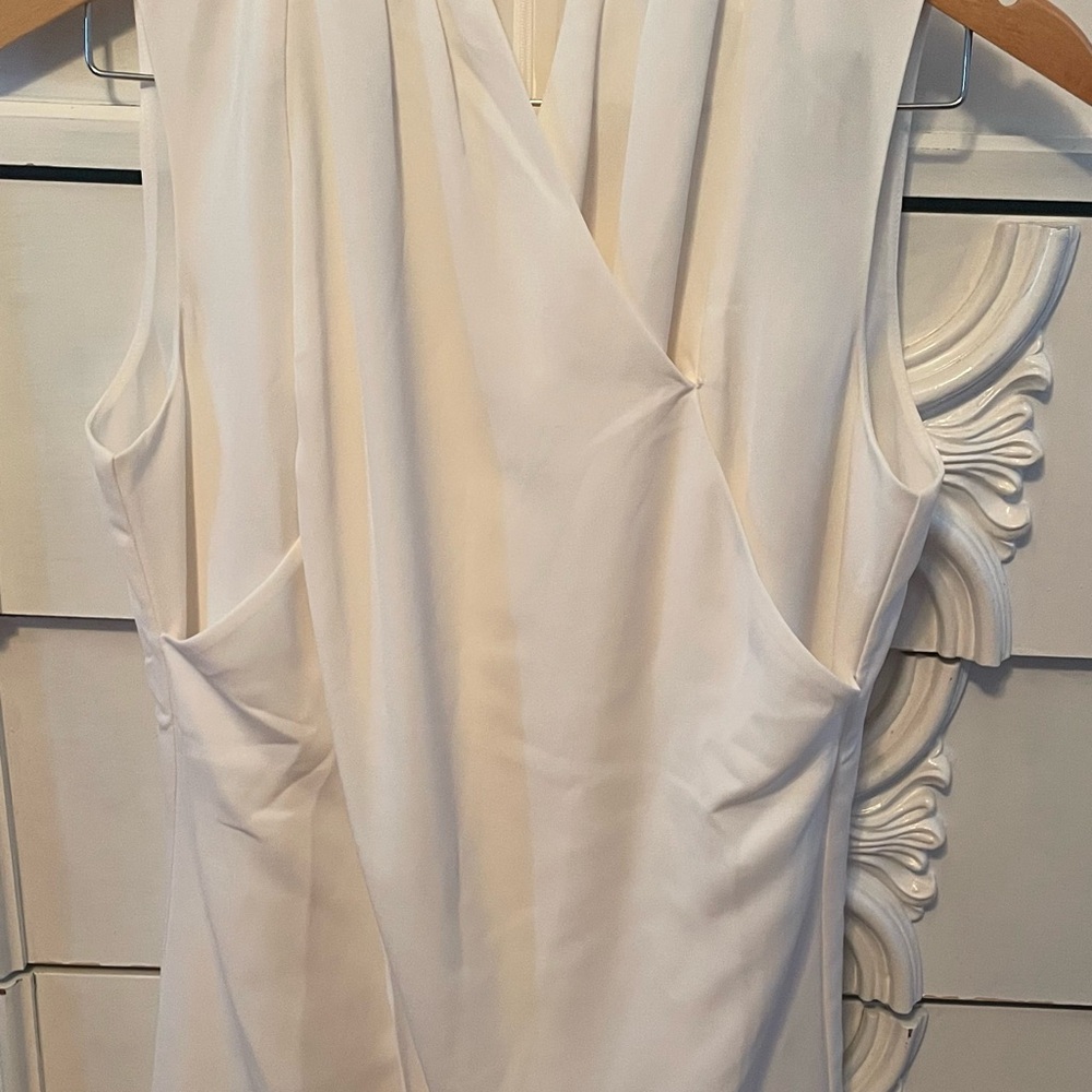 CAbi Cream Sleeveless Top